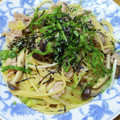 や～たん食堂's cooksnap of when they made きのこと豚肉の和風パスタ.