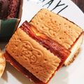 mizaymama's cooksnap of when they made ビスコで作る♡チーズケーキサンド.