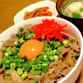 とろろ☆'s cooksnap of when they made お肉も柔らか！絶品！ネギ玉牛丼！.