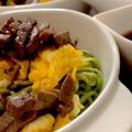 MULA's cooksnap of when they made 瓦そば！ホットプレートでカリっパリっ！.
