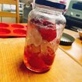 marilin36's cooksnap of when they made いちごシロップ♡いちご牛乳やソーダ割に♡.