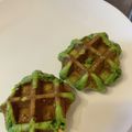oliveeecup's cooksnap of when they made ☆抹茶ベルギーワッフル☆.