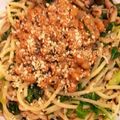 そらちゃん0504's cooksnap of when they made 高菜ときのこ、しらす、納豆の和風パスタ.