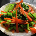 Rick_t's cooksnap of when they made 小松菜とにんじんのそぼろ炒め煮.