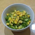 ラリー＆サラ's cooksnap of when they made きゅうりとコーンの酢の物♪.