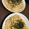 おけむたん。's cooksnap of when they made 10min＊明太子豆乳クリームパスタ.