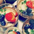 0221☆mama's cooksnap of when they made バレンタイン簡単チョコムース.