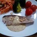 ポニーリボン's cooksnap of when they made 香ばし〜鰤のムニエル♡粒マスソース♪.