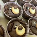 あすりーと食堂's cooksnap of when they made くまフィン（ココアマフィン）.