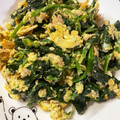 こはるママ♡'s cooksnap of when they made ほうれん草とツナと卵の炒め物.