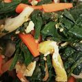 ぼるさち's cooksnap of when they made レンコンと蒟蒻入りほうれん草の胡麻和え.
