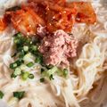 sapyo's cooksnap of when they made 冷麺風☆豆乳キムチそうめん.