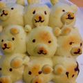 うyy33mama's cooksnap of when they made おやつや女子会に♪あんこ入くまちぎりパン.