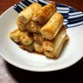 小米3HRW7☆'s cooksnap of when they made 材料二つで簡単。。ネギの肉詰め。。.