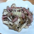 みにまめ's cooksnap of when they made キノコとベーコンのバター炒めに粉チーズ☆.