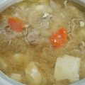 睡眠欲食欲性欲's cooksnap of when they made 温まる ! 基本の豚汁（みそ汁）.