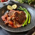 ゆみクローバー's cooksnap of when they made 65℃ハートハンバーグきのこトマトソース.