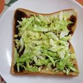 くネコまろす's cooksnap of when they made のせて焼くだけ。キャベツだけトースト.