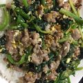 クック2H9MD0☆'s cooksnap of when they made 豚とほうれん草と卵の中華塩炒め.