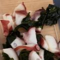 mame_cook4's cooksnap of when they made ゆでタコときゅうりとワカメの酢の物.