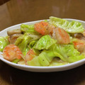 オキラックマ's cooksnap of when they made 春キャベツとエビのマヨ味噌炒め。.