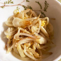 kumaya3224's cooksnap of when they made 電子レンジで竹輪ともやしの卵とじ.
