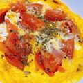 シソン沼's cooksnap of when they made レンジで卵とトマト☆簡単ヘルシーオムレツ.