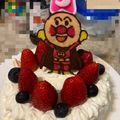 白飯大好き's cooksnap of when they made ドーン！とアンパンマンのキャラデコケーキ.