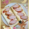 海理ママ's cooksnap of when they made ウインナートースト.