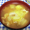ととろ＆めい's cooksnap of when they made 白菜と薄揚げの味噌汁.