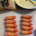 ペコポコBOX's cooksnap of when they made 可愛いおかず赤ウインナーフライ.