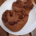 きてぃコ★'s cooksnap of when they made 捏ねはHBで♪ハートチョコチップパン.