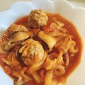 soyyuri's cooksnap of when they made 仙台白菜とミートボールのトマトシチュー.