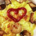 平井道子's cooksnap of when they made じゃがいもとツナのチーズオムレツ♪.