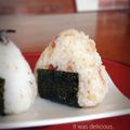 inyako's cooksnap of when they made 揚げ玉だけ♪天むす風プチおむすび.