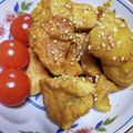 まあちゃんとペロ's cooksnap of when they made 鶏モモ肉のカレーソテー.