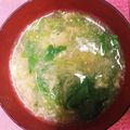 朝千葉's cooksnap of when they made ✿簡単10分 三つ葉のかき玉汁✿.