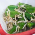 キャシーキャサリン's cooksnap of when they made オクラとシラスの和え物.