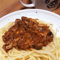 kinako10's cooksnap of when they made 簡単♡鯖缶でボロネーゼ風パスタ.