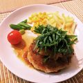 はち8ママ's cooksnap of when they made フワフワ豆腐ハンバーグ( ☆∀☆).