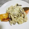 みぎわ's cooksnap of when they made 鮭のムニエルきのこクリームソースがけ.