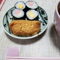 ぱふ's cooksnap of when they made 魚肉ソーセージde細巻き寿司.
