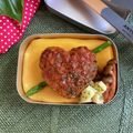 ゆみクローバー's cooksnap of when they made 65℃ハートハンバーグきのこトマトソース.