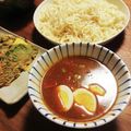 ハチワレねこ's cooksnap of when they made 稲庭うどんdeトマトカレーつけめん.