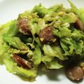 まぶたん's cooksnap of when they made ウィンナーと春キャベツの卵とじ.