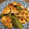7nnnnnnnn's cooksnap of when they made 黒酢で鶏背肉にレンコン&にんじん。.
