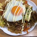 merciです's cooksnap of when they made 目玉焼きのっけ！ソース焼きそば.
