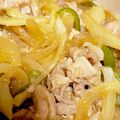 ごふぁんだ's cooksnap of when they made レンジで簡単☆豚こまと玉ねぎの甘辛煮。.