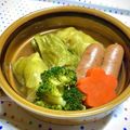 お料理ニャロメ's cooksnap of when they made ロールキャベツとウインナーの洋風おでん.
