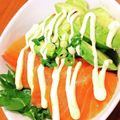 mizukymama's cooksnap of when they made カフェ風★アボカドサーモン丼ランチ.